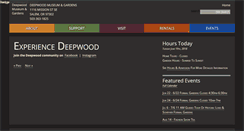 Desktop Screenshot of historicdeepwoodestate.org